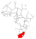 l'Afrique du Sud en Afrique