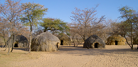 ghanzi trail blazers village san botswana