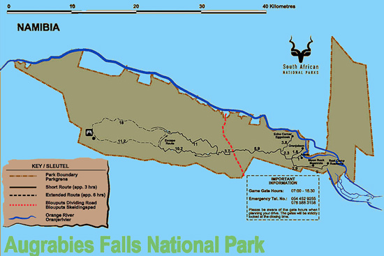 plan augrabies falls