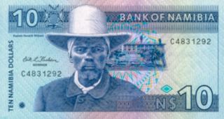 banknote namibian