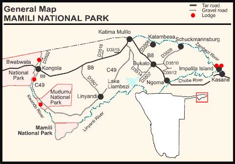 Map to Mamili Park