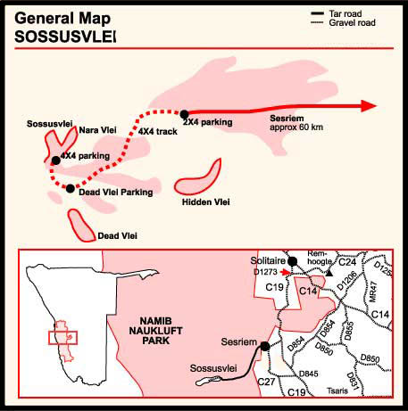 Sossusvlei map