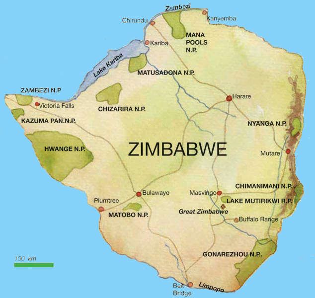 zimbabwe-carte